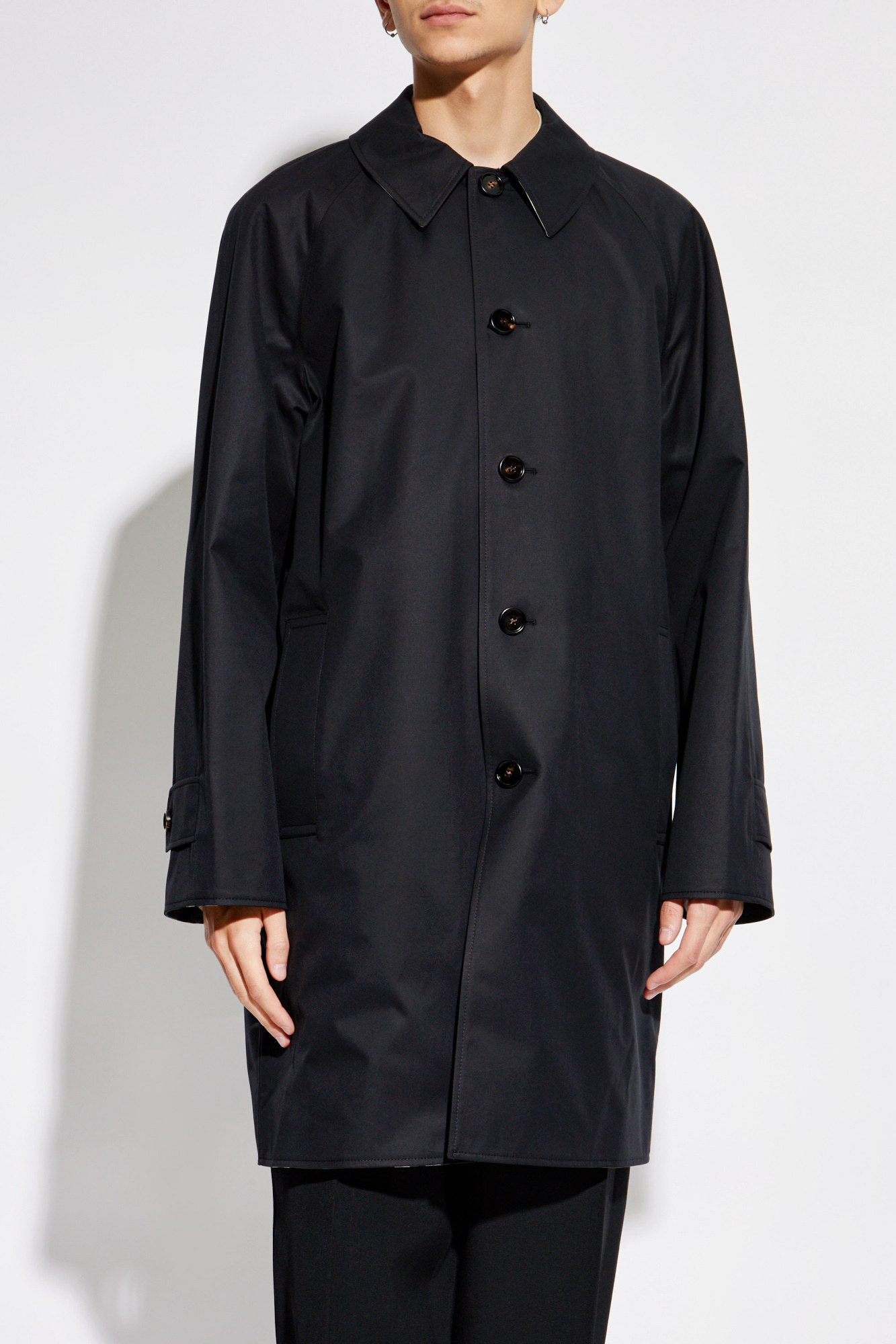 コート BURBERRY Black Wool Reversible Coat Reversible Wool Wrap Coat in Black 11/7 update title and Tab